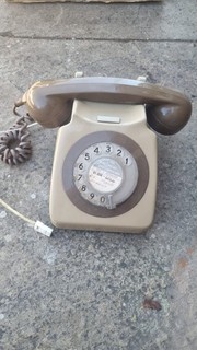 Vintage Telephone Handset with Cord