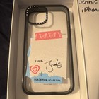 CASETiFY BLACKPINK Jennie Hearts Clear Back Case Black Bumper for iPhone 14 — photo 2