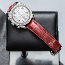 OMEGA Speedmaster Reduced 3834.79.40 Red Mother of Pearl 39mm Automatic Watch 7