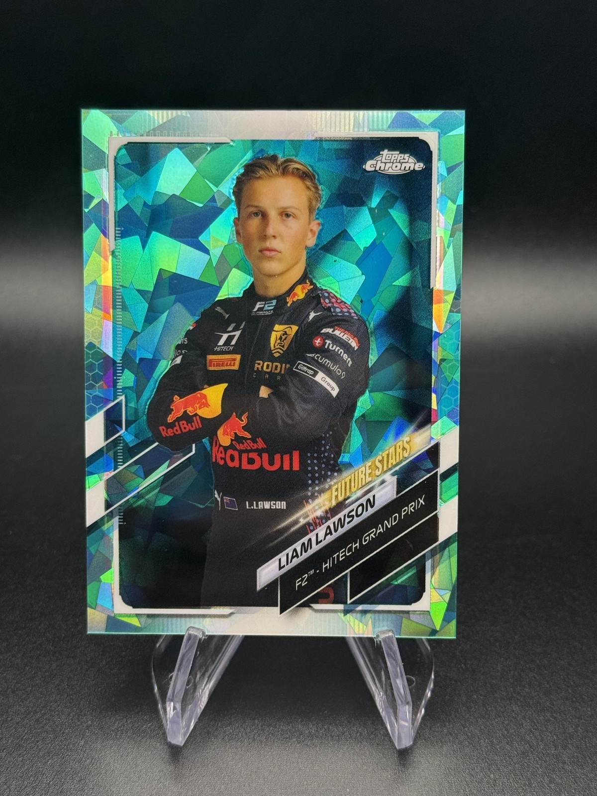 2021 Topps Chrome Sapphire Formula 1 F1 #68 Liam Lawson Future Stars Aqua /99