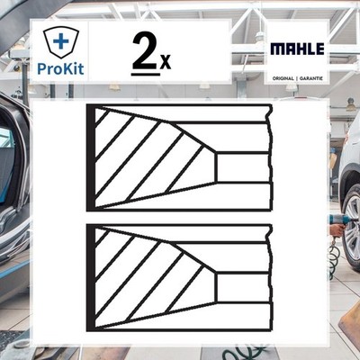 2x ORIGINAL  Mahle Kolbenringsatz für Scania G I CITYWIDE F - series INTERLINK