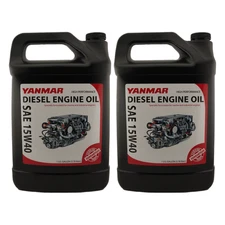 Yanmar 41540G 15W40 Diesel Engine Oil, 1 Gallon (Pack of 2)