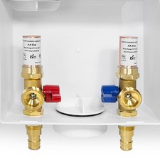 1Pcs EFIELD Washing Machine Outlet Box,1/2"Pex-A Expansion Copper Arrestor ...