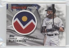 2022 Topps Series 1 City Flag Commemorative Relics Charlie Blackmon Patch rs2