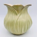 Red Wing Pottery Tulip Planter Vase 896 Mint Green and Yellow Drain Hole VTG