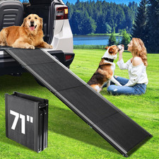 Dog Ramp for Car, 71''X 17'' Extra Long Folding Dog Ramps, Pet Ramp for Large Do