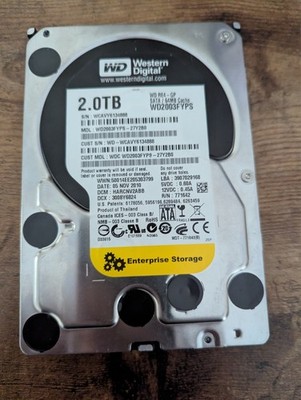 Western Digital 2TB, Internal, 7200RPM, 3.5'' (WD2003FYPS) HDD