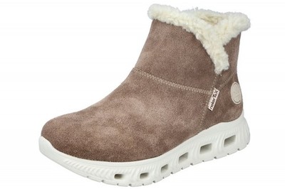 Rieker Damen Kurzstiefel TEX Beige M6050-64 Wetterfest Boots Stiefeletten