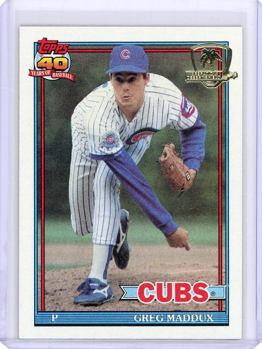 1991 Topps Desert Shield #35 Greg Maddux