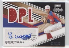 2020 Elite Extra Edition DPL Material Signatures Black Yoendry Vargas Auto 16n7