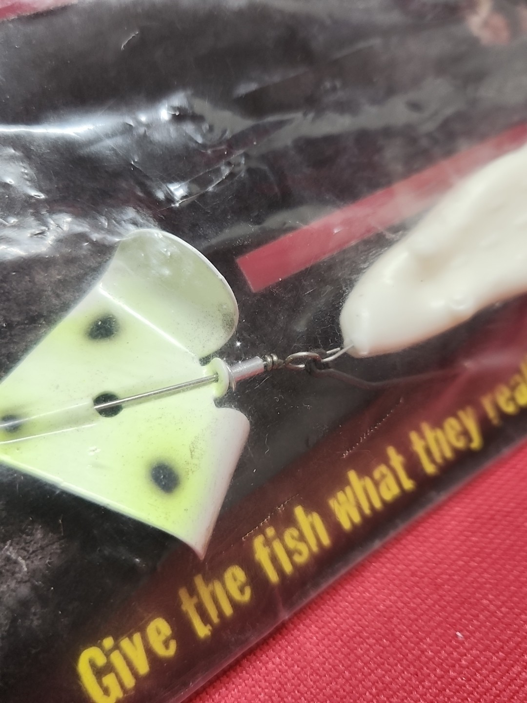 Vintage RARE Cyclone Series BUZZ FROG Buzzbait WHITE / WHITE "GHOST" NEW Orignal - Image 6
