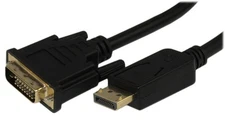 3ft DisplayPort to DVI Cable 28AWG Gold Plated  Black