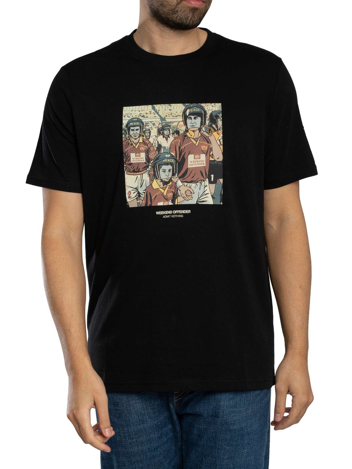 Weekend Offender Men's Roma Graphic T-Shirt, Black