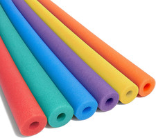 Deluxe Foam Pool Noodles   48  X 2.5  Hollow Core Swim Noodles   Extra Dense, Du
