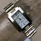 Vtg Carriage by Timex Women Dress Indiglo Two Tone Quartz Analog 24mm Watch 7"