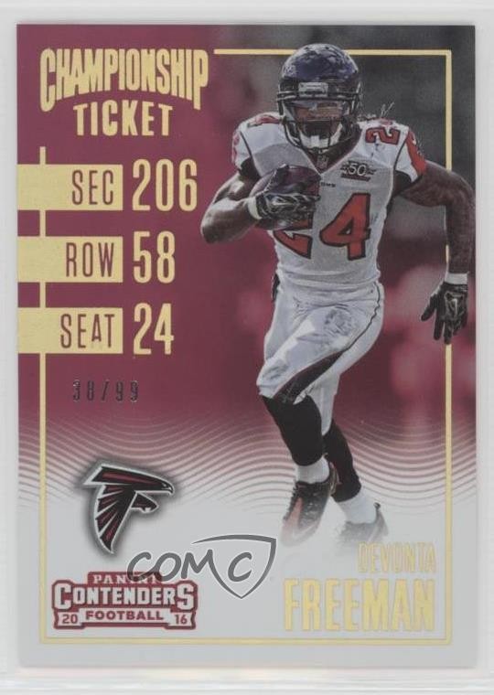 2016 Panini Contenders Championship Ticket 38/99 Devonta Freeman #40 1q2