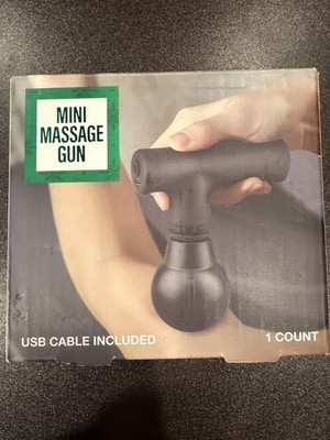Festive Voice Mini Massage Gun Cordless USB Charging Black