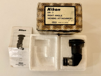 #ad Nikon DR 3 Right Angle Viewing Attachment One Owner Never Used Vintage Early 80s $35.00