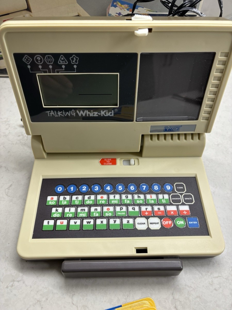 Talking Whiz Kid 1987 Vtech Education Computer w/ Learning Cards
