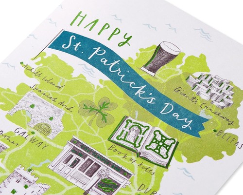 American Greetings St. Patrick’s Day Cards Pack, Map of Ireland - Picture 5 of 7