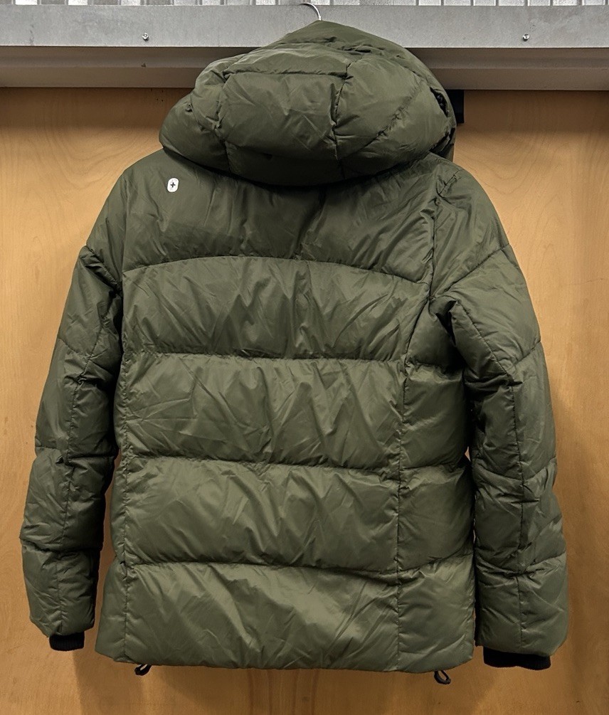 Figs Zahn Hooded Puffer Jacket Size XS Dark Olive Technical Nurse Hospital image 2