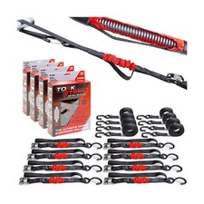 TorkStrap M500 | 14' x 1'' Self Tensioning Tie Down Straps - Automatically Ad...