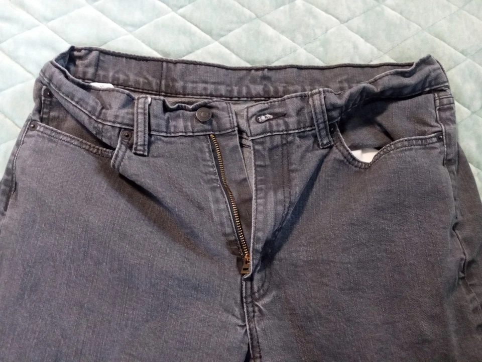 Pantalones de mezclilla para hombre lote de 3 36x32 Levi's 514 Wrangler Flycatcher colores azul asfalto tostado Foto 3 de 4