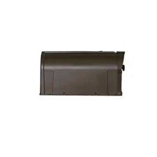 POSTAL PRO Plastic Large Mailbox Post Mount Outdoor Residential Mail Box Bronze