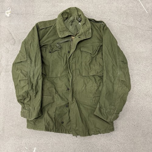 Vintage 70s Military M-65 Jacket Mens Small Green Vietnam OG-107 - Picture 1 of 6