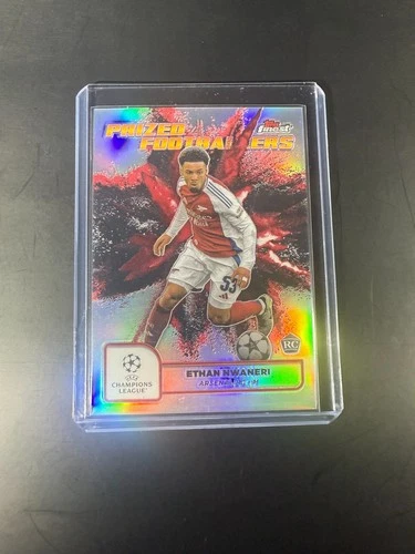 24-25 Topps Finest Ethan Nwaneri Prized Footballers Fusion Black Red RC Case Hit