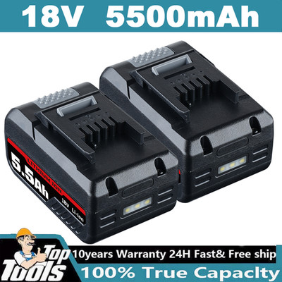 2PCS Lithium Batterien Für Einhell 18V akku POWER X-CHANGE Ersatzakku 5,5Ah PXC