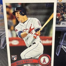 Topps 2011 Update Series Mike Trout Los Angeles Angels Rookie Card #US175