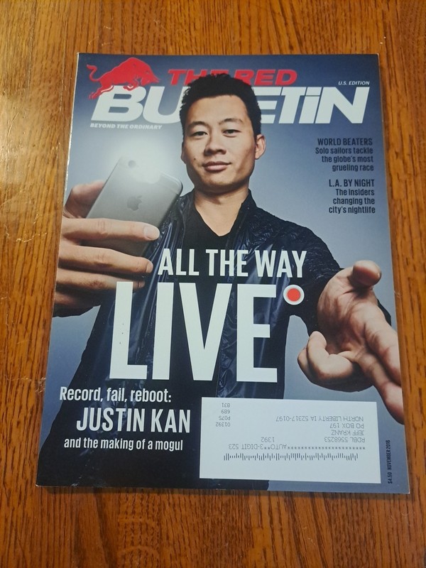 THE RED BULLETIN MAGAZINE NOV 2015 JUSTIN KAN