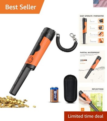 Durable Handheld Metal Detector with Sound & Vibration Alerts for Easy Detection