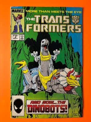 Transformers #8 Marvel 1985 1st Dinobots Team Appearance Grimlock Key Comic