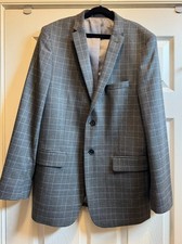 Boys Tallia Gray Glen Plaid Sportcoat/Blazer - Gently Worn - Size 20R
