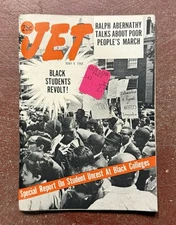 VTG Jet Magazine May 9 1968 Black Students Revolt Civil Rights Black History