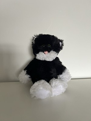 Ty Beanie Babys Attic Treasures ''Bessie'' schwarz-weiße Katze Stofftier Plüschtier 8 Zoll