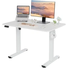 Electric Standing Desk Adjustable Height, 40x24 Inches Sit Stand up Desktop f...