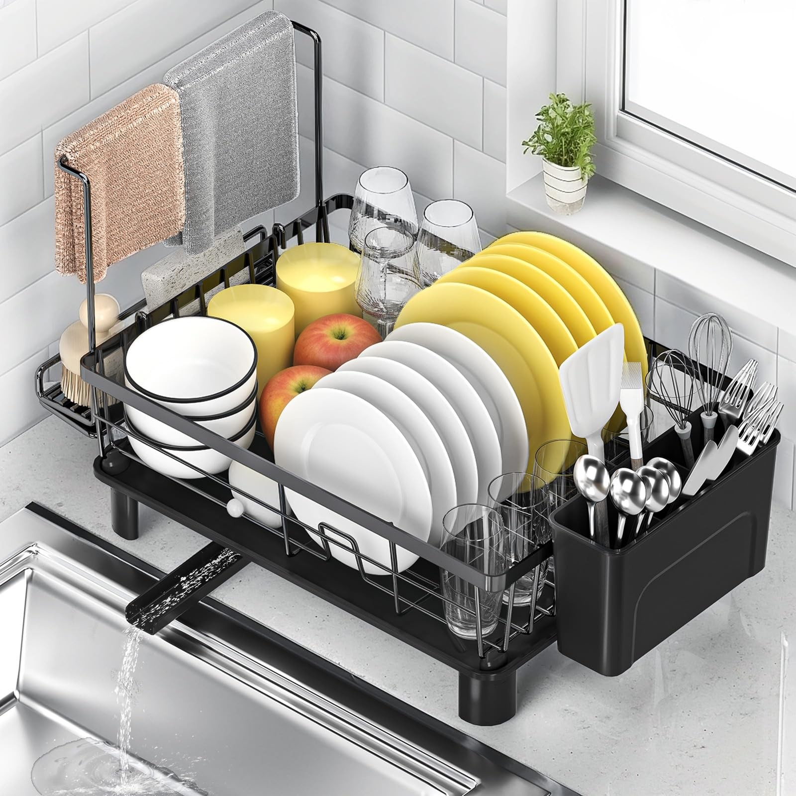 Scolapiatti da Appoggio Moderno | Scaffale Cucina Organizzatore