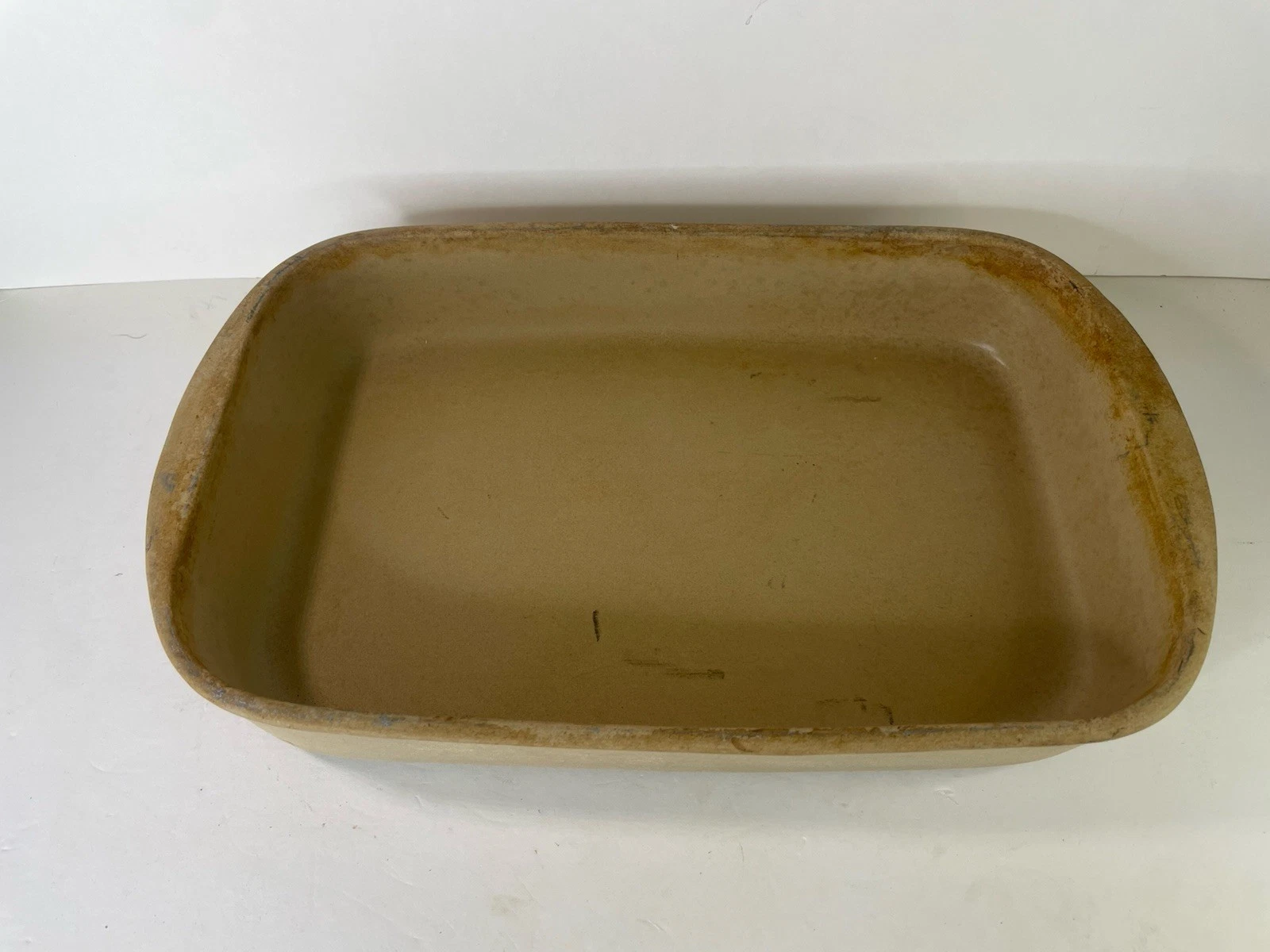 Pampered Chef 9x13 Baker Stone Pan 0913 Seasoned Rectangle Pan USA 1992