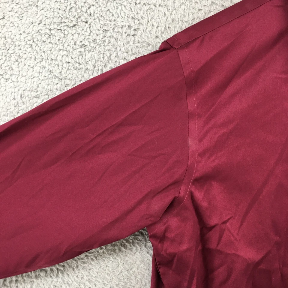 Рубашка Kenneth Cole мужская S бордовая хлопковая на пуговицах с длинным рукавом не железная - Изображение 4 из 4