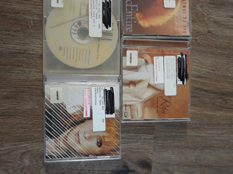 Lot 5 Reba McEntire Country CDs Greatest Hits If You See Him Xmas Live Duets 369 Foto 3 de 4