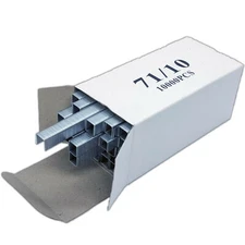 (100k) 7110 22 Ga Staples 3/8" x 3/8" Upholstery Staples 71/10 Galvanized Bulk