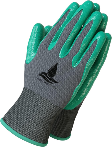 Garden Gloves Women and Men 2 Pairs, Super Grippy Texture for Gardening and Work