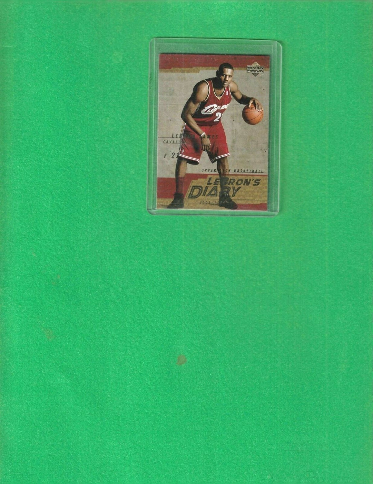 2003/04 Upper Deck Lebron James Diary Rookie Year Card LJ13