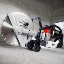 52cc 2 Stroke Gas Powered 14"Concrete Cut Off Saw Gasoline Grinder w/ Blade EPA
