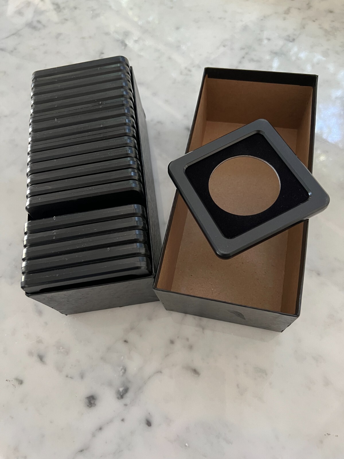 20 Individual Casino Chip Holders With Air Tights and Storage Box eBay