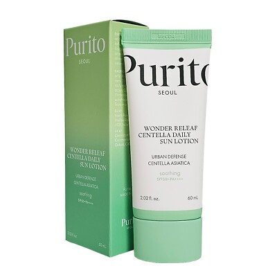 PURITO Seoul Wonder Releaf Centella Daily Sun Lotion LSF50+ PA++++ 60ml