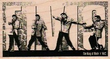 Mounted Rubber Stamp, Elvis Panel, The King, Music Lover, Elvis
